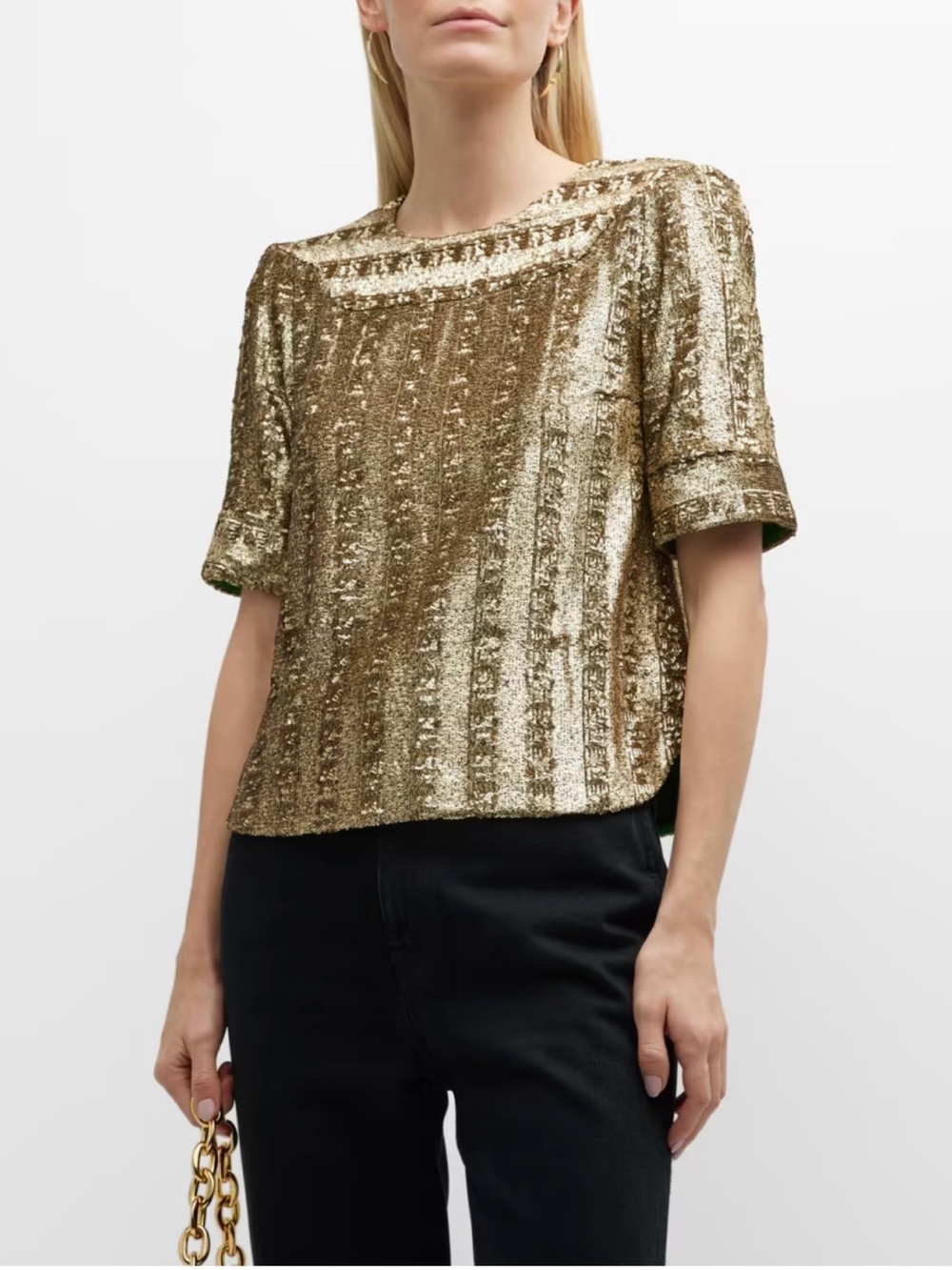 Zadig & Voltaire Toysse Sequins Bronze XS